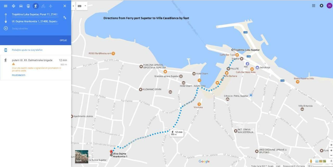 Villa Casablanca Supetar Ngoại thất bức ảnh